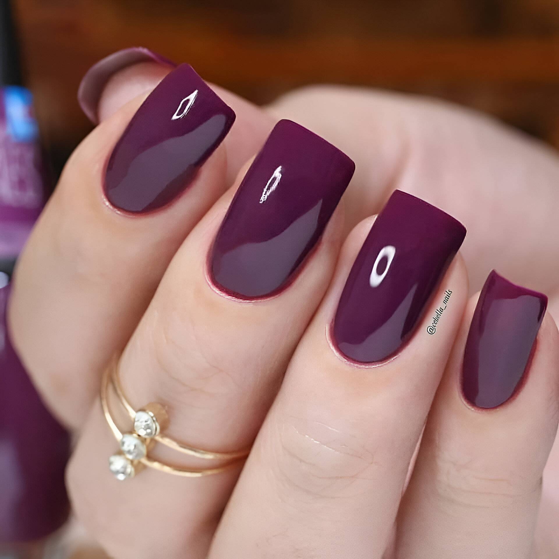 Deep Purple Manicure