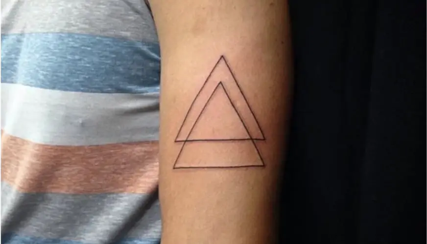 Double Triangle Tattoo