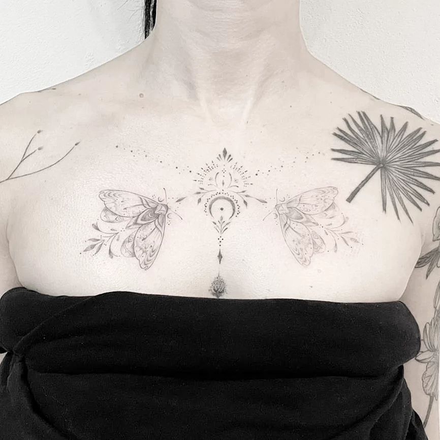 Chest Tattoos for Women