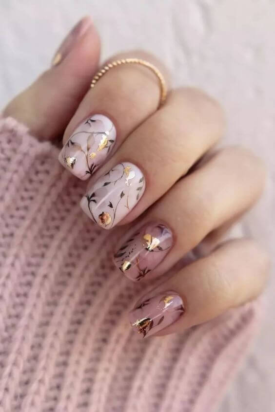 30 Alluring Floral Nail Ideas That Will Turn Your Hands Into Mini-Gardens - 235