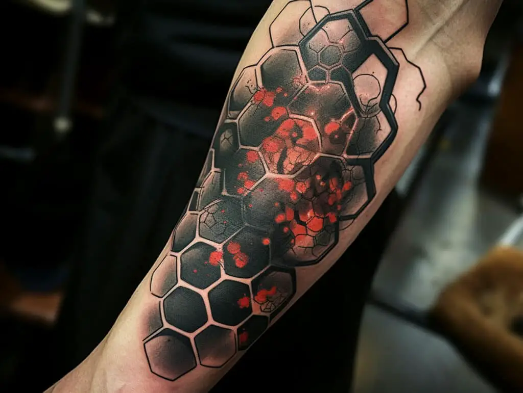 hexagon tattoo