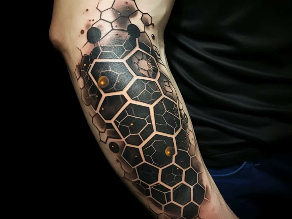 hexagon tattoo