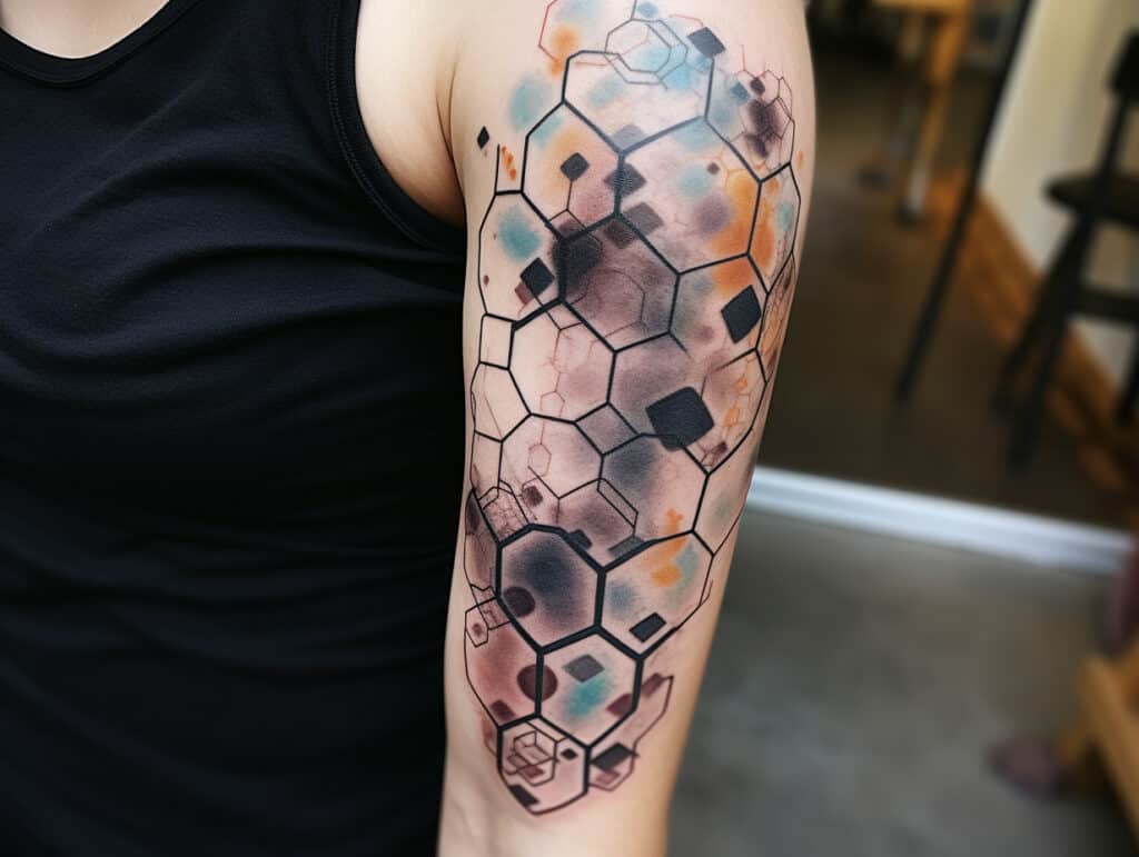 hexagon tattoo