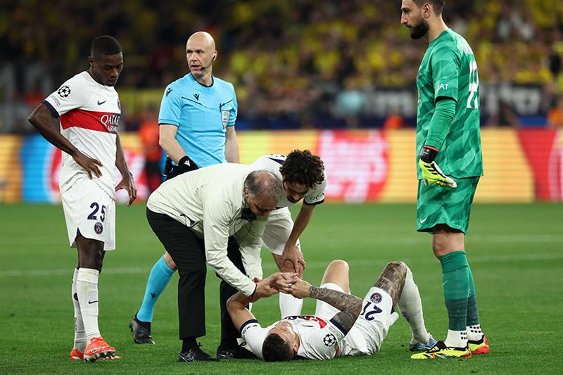 PSG defender Lucas Hernández injured in Champions League semifinal first  leg at Dortmund - World - Sports - Ahram Online