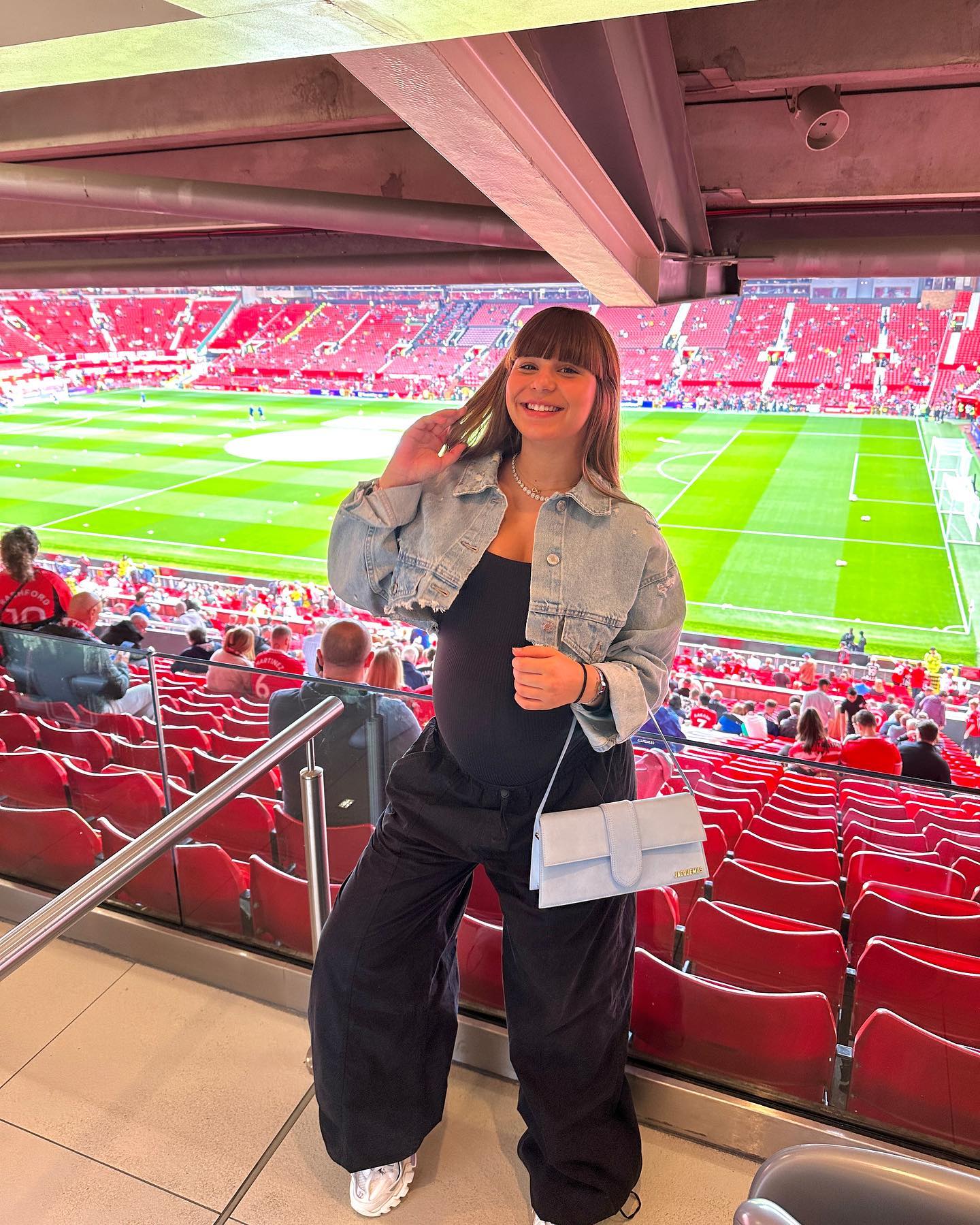 Maria shows her support at football matches