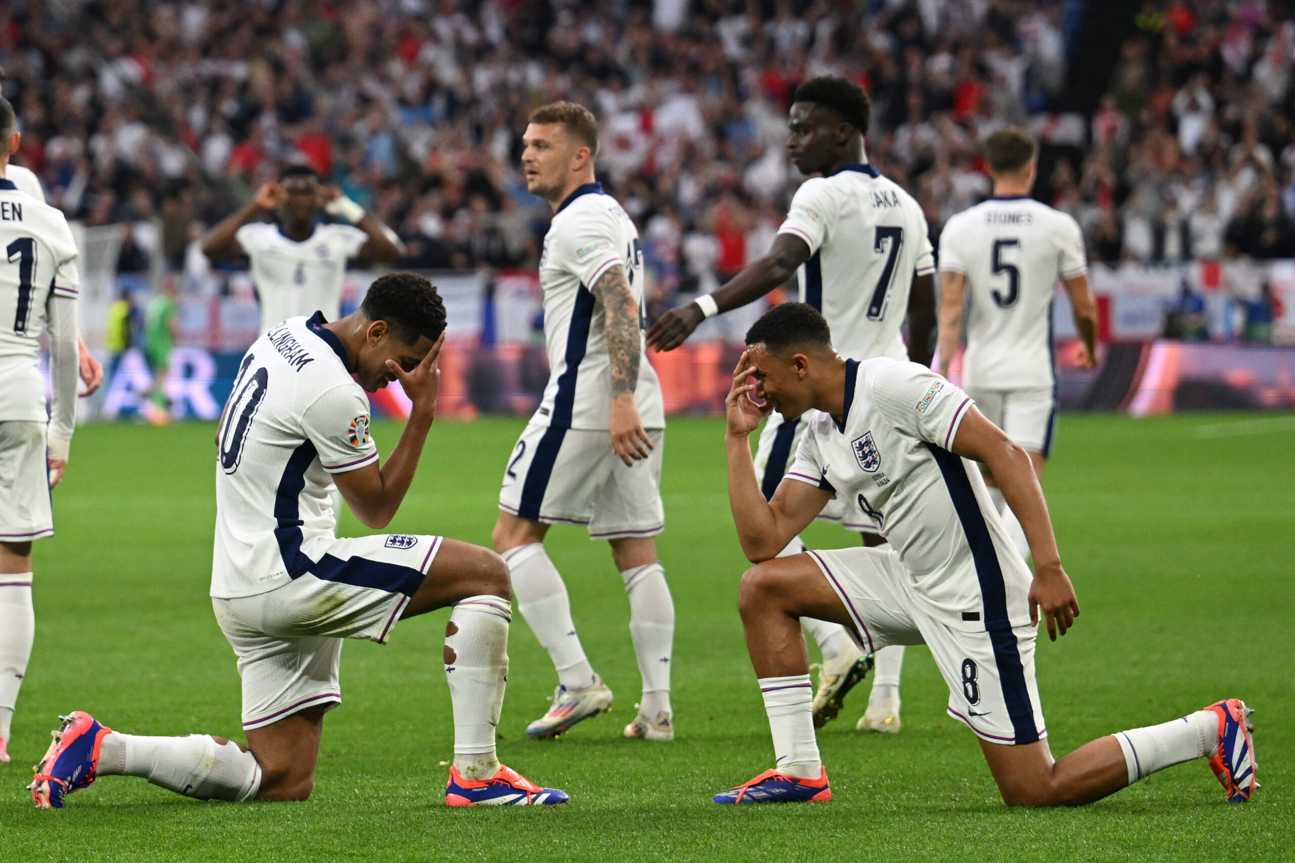 Bellingham scored England's opening goal of the tournament