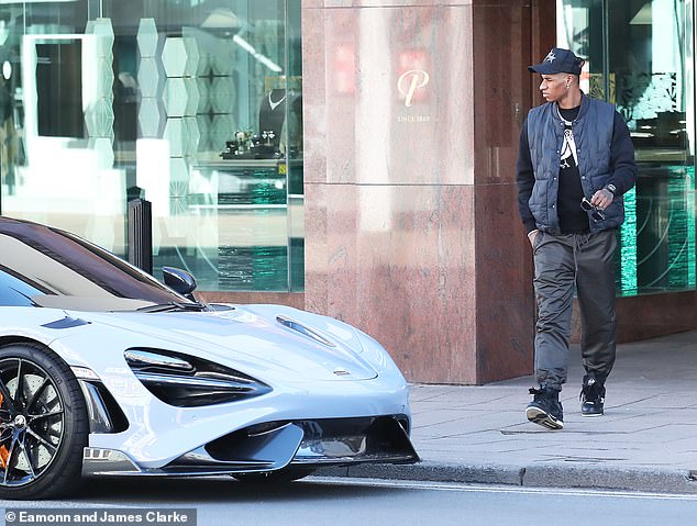 Man United star Marcus Rashford was spotted out shopping in Cheshire on Tuesday afternoon