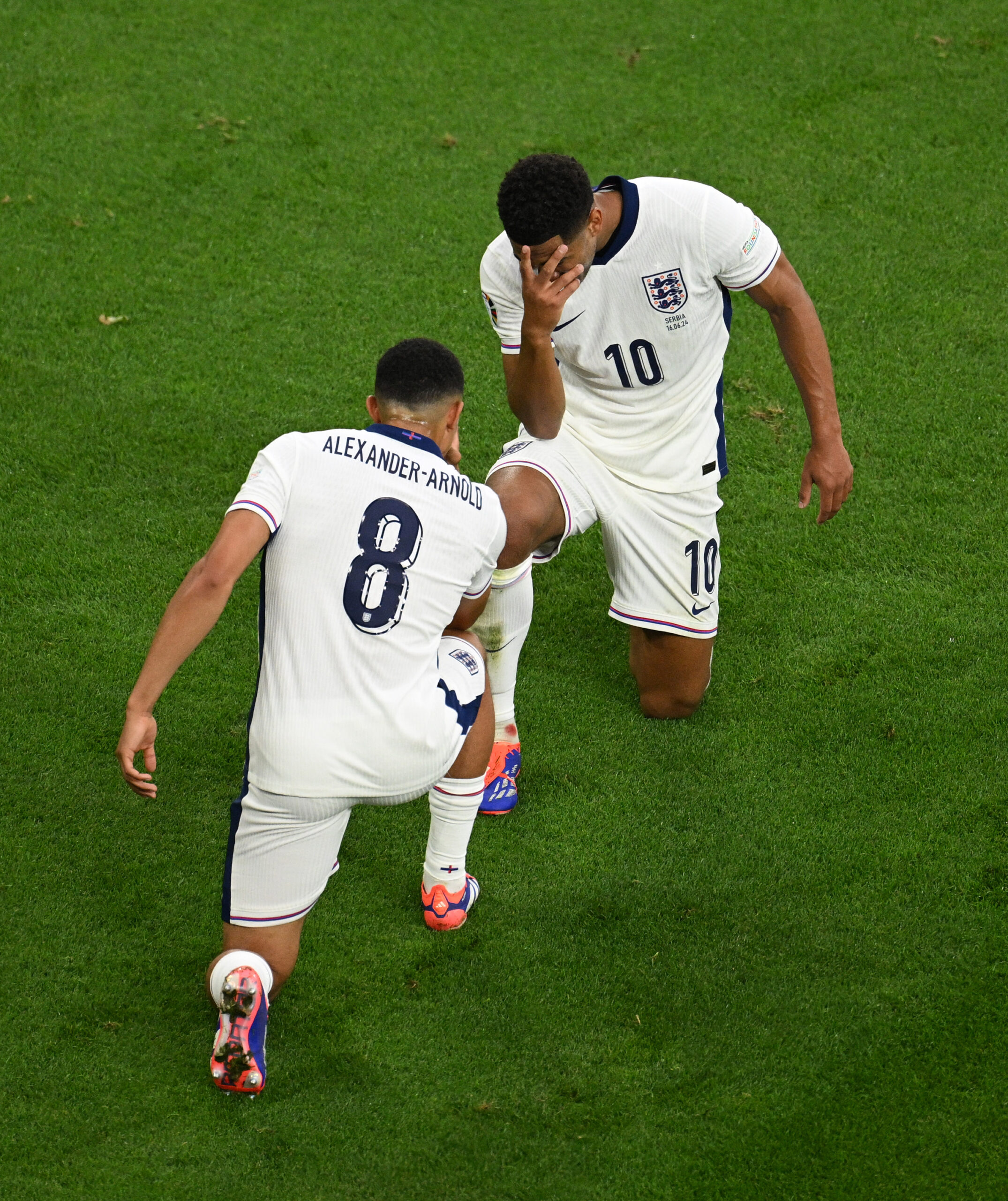 Trent Alexander-Arnold joined in with the celebration