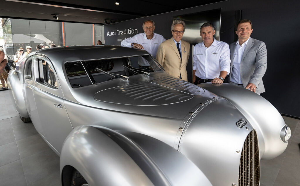 Audi’s Goodwood Gift Is A Reborn, Mid-Engined, 16-Cylinder Auto Union Supercar