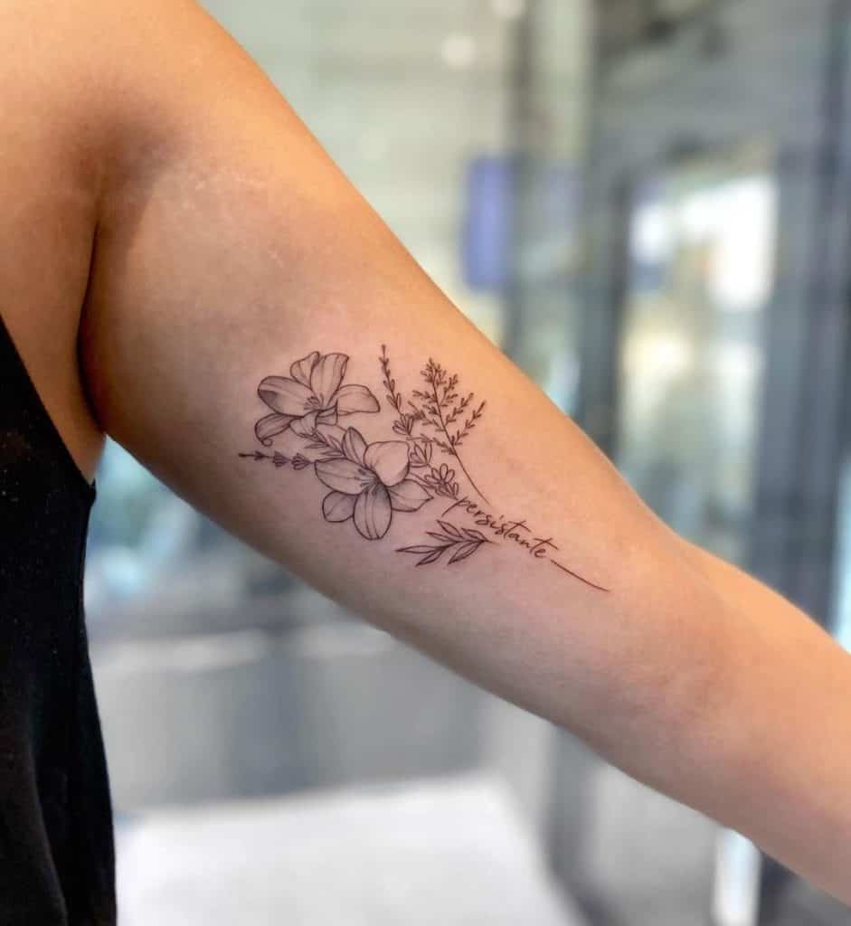 Lily Tattoo Small Print