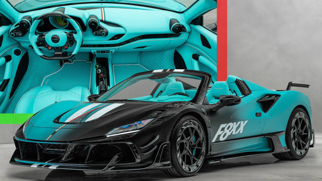 Mansory’s Latest Ferrari F8XX Spider Is Just As Outlandish As The Last One